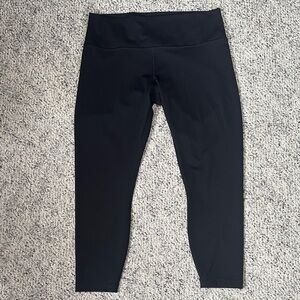 Lulu lemon Black High-Waisted Leggings size 16 length  25”